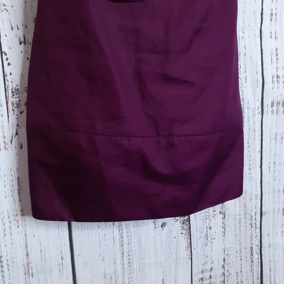 J.Crew Erica  strapless pleated mini cocktail dress w/ pockets in spiced wine - Picture 4 of 14